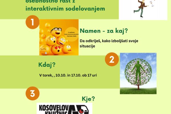 Delavnica Dobra misel Društva Feniks za osebno rast,  pozitivno razmišljanje in dejanja