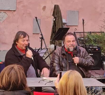 Predstavitev pesniške zbirke ”Pobočja” Vanje Pegana ob glasbeni spremljavi Tomo’s banda