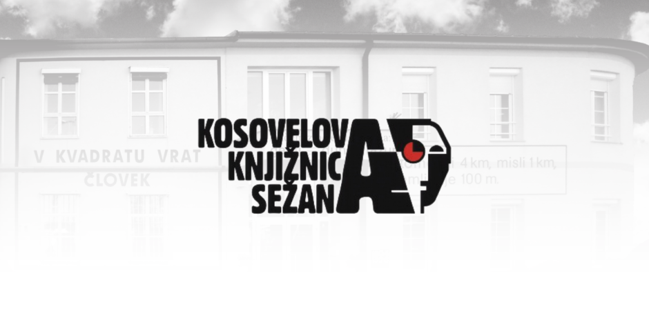 Logo Kosovelova knjižnica Sežana - program prireditev